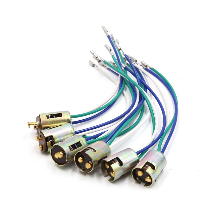 Douille dampoule SOURCING MAP 6pcs 1157 Ampoule LED Lampe de Frein de Voiture Extension de Fil Prise de Support connecteur