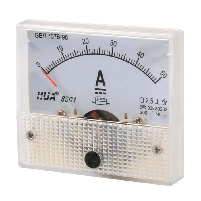 Bo/îtier en plastique 91C16 DC 0-20V /échelle de la gamme analogique voltm/ètre Panel Meter