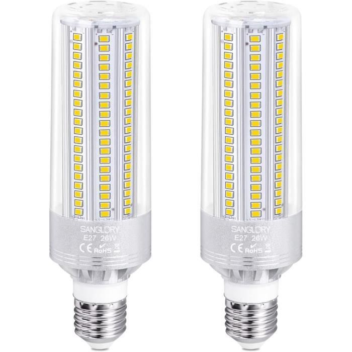 SanGlory Ampoule LED E27 Blanc Froid 6000K, 13W Ampoule E27 Mais