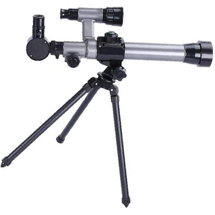 Télescope Enfants 360/50mm - Débutants, Avec Trépied, Oculaires 20mm/6mm, Cadeau Astronomie