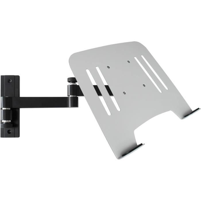 Drall Support Mural Pour Ordinateur Portable (Homologué Tüv Süd) En Noir Avec Plateau Pour