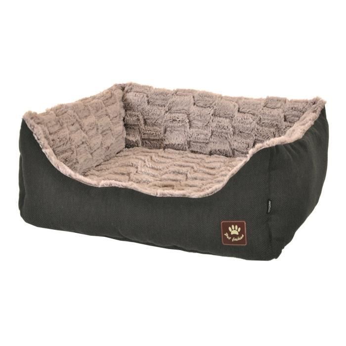 VADIGRAN Panier Asma - 75 x 60 cm - Anthracite et gris - Pour chiens