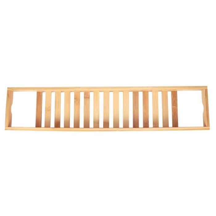 Plateau De Baignoire Extensible En Acier Inoxydable Or – Avec Support Livre Et Verre – Pour Lire Et Se Détendre