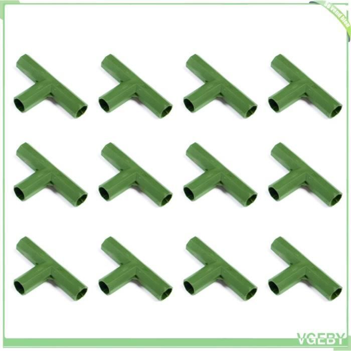 Kit Connecteurs De Tente 15 Pièces - Pour Tonnelle 3x6m, Plastique Blanc, Pieds 25/19mm