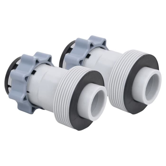 Vidaxl Adaptateurs de tuyaux de piscine - Type B - 2 pcs - Plastique - Extérieur - 38 mm