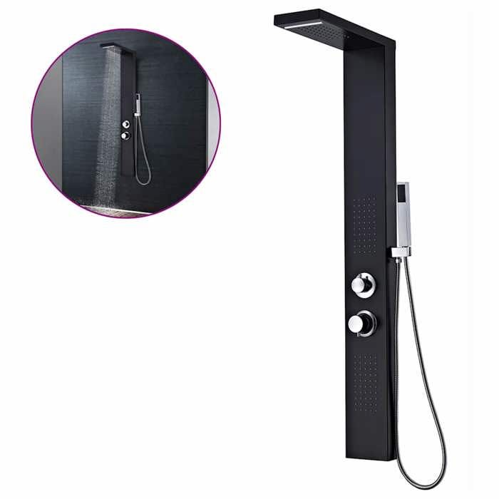 vidaXL Système de panneau de douche Aluminium