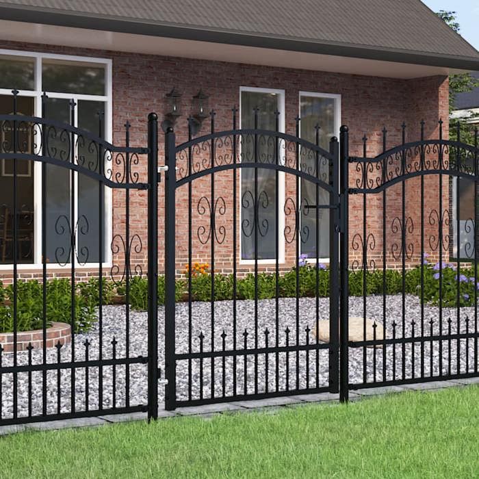 VIDAXL Portail de jardin sommet lance