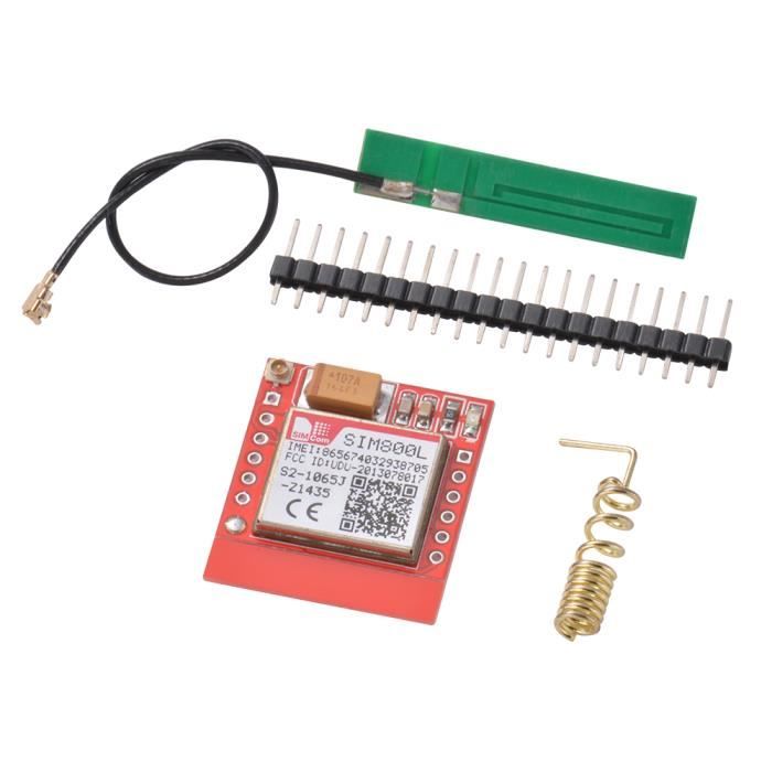 Module GSM/GPRS SIM800L - Carte Quadruple Bande Compacte Avec Antenne, Communication TTL Pour Arduino/Raspberry