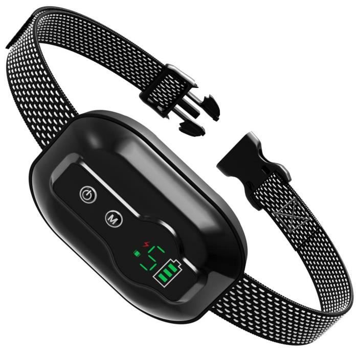 Comparer les prix de Collier Anti Aboiement Chien, Rechargeable, Résistance à L’Eau IP67 et Détection D’aboiement Intelligent Collier Vibration/Noir
