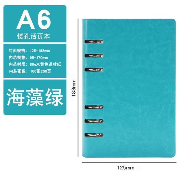 Dingbats* Carnet Notes A6 Faune - Cuir PU, Quadrillé, Fermeture Élastique, Porte-stylo