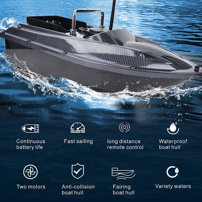 V080 GPS appât de pêche bateau 800M télécommande 3KG charge