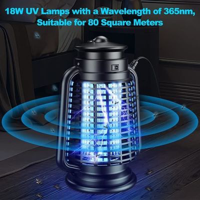 Dww-bleu Lampe Anti Moustique, 3 En 1 Anti Moustique Electrique  Rechargeable Lithium 2000mah, Impermable Moustique Tueur Lampe Intrieur  Extrieur, Torc