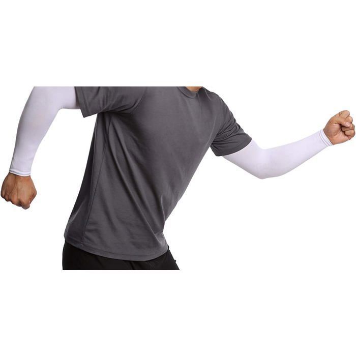 Manchon Bras - Manchons de bras d'été Anti-UV pour femmes - vert clair Blanc - Sport
