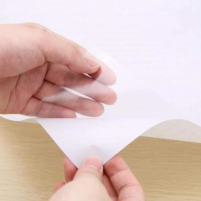 Papier adhesif pour meuble transparent 40×300cm vynile adhésif film papier  peint autocollant polyphane transparent rouleau couvre - Cdiscount Bricolage