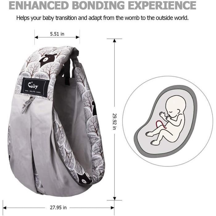 Echarpes De Portage Écharpe De Portage Bébé CUBY Respirante
