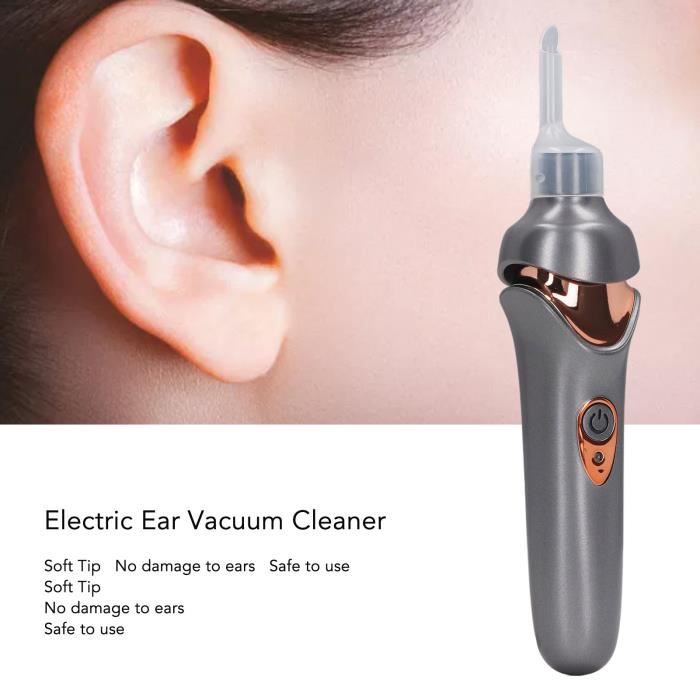 Kit d'élimination du cérumen, nettoyeur d'oreille avec système de rinçage d'irrigation  des oreilles Nettoyeur d'oreille électrique avec 4 modes de nettoyage pour  adultes et enfants