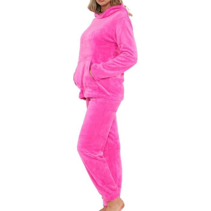 Pyjama Femme A2Z Doux Chaud Toison Twosie Adultes à Capuche