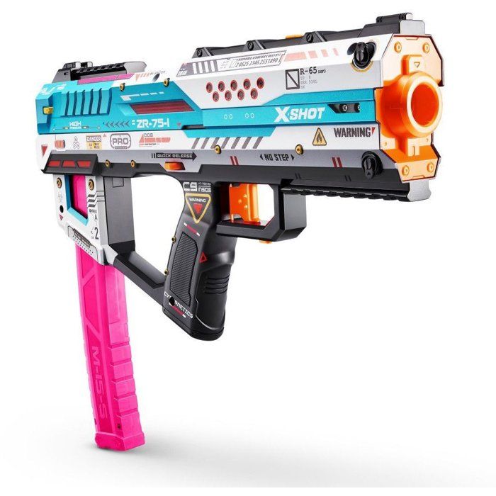 Pistolet Jouet Mitrailleur à Fléchettes En Mousse – Chargeur Chaîne 24 Fléchettes, 40 Fléchettes Incluses – Jeu De Tir Pour Enfants 6-8 Ans