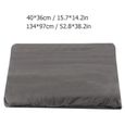 ALA Housse de canapé de protection 3 + 2 places en L d'angle en polyester pour meubles de maison - Gris-2