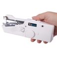 Mini machine à coudre électrique multifonctionnel portable de main tenue pour bureau/maison/voyage(batterie non incluse)(blanc)--SEV-2