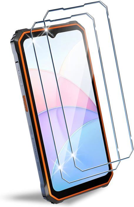 Coque Silicone TPU + 2 Verres Trempés Pour Blackview Fort 1 (6.56”) - Transparente, Antichoc, Anti-rayures