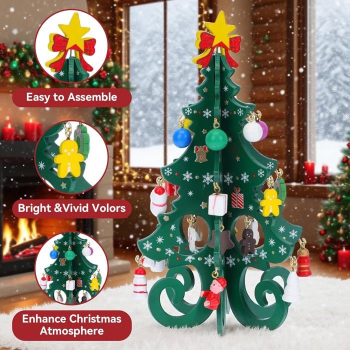 Calendrier De L'Avent 2025 Décoratif Avec Lutins - Comptez Les Jours Jusqu'à Noël En Famille Ou Au Bureau