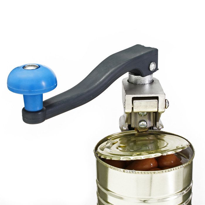 Ouvre-boîte Professionnel De Table Wiltec - Fonte Et Acier Trempé, Pour Boîtes Jusqu'à 50 Cm, Fixation Par Serre-joint