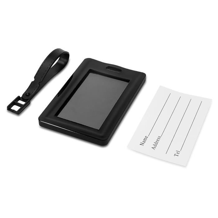 Tag Porte-étiquettes pour Valise et Sac de Voyage avec Carte nom adresse numéro Tag Porte-étiquettes pour Valise et Sac de Voyage avec Carte nom adresse numéro