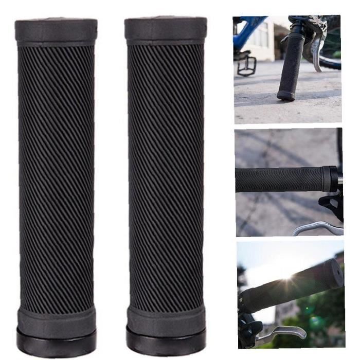 Poignées De Guidon Ergonomiques Pour VTT, Poignées En Cuir