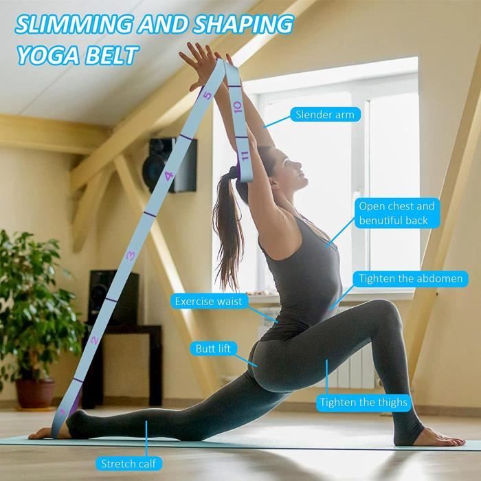 Elastique Musculation, Bande Élastique Fitness 8 Niveaux De Forces Elastique Sport Bande De Resistance Extensible Bande De Boucle D'Exercice Pour Yoga Pilates Sport Maison Gym(Rouge