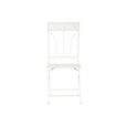 chaise de jardin métal blanc (40 x 48 x 93 cm)-3