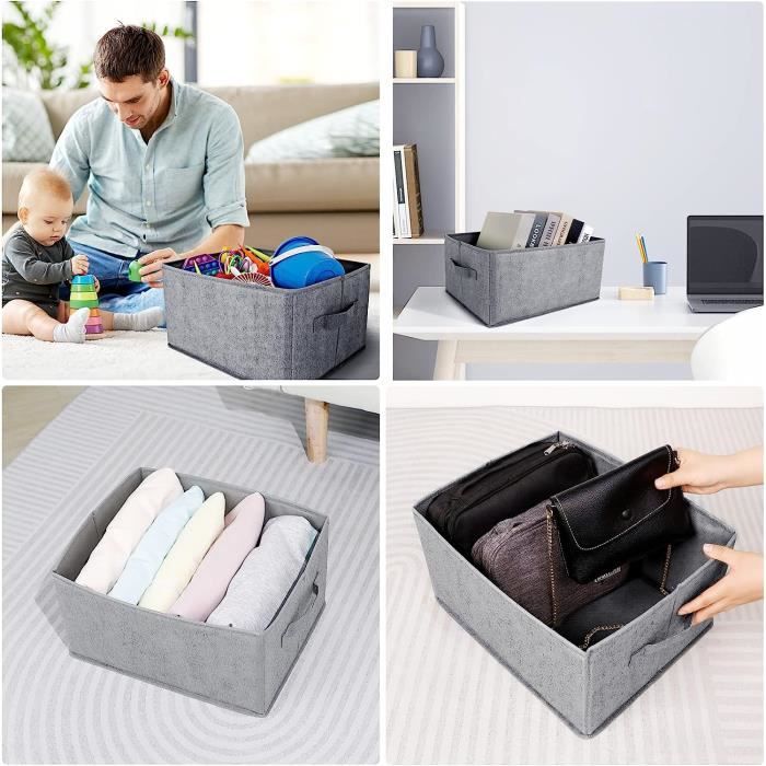 Boite Rangement Vetement, Boite Rangement Tissu Extra Large Pliables, En  Feuille De Pe Rigide,Rangement Dressing Organisateur Pour R - Cdiscount  Maison