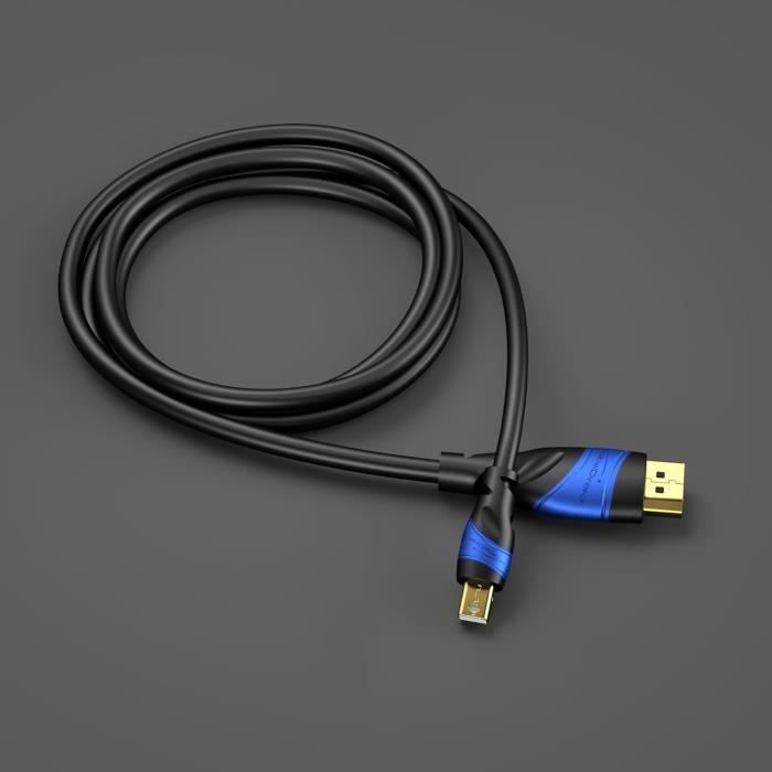 Câble Mini DisplayPort Vers DisplayPort 2.1 - 16K@60Hz, 80 Gbps - Compatible G-Sync, FreeSync, Thunderbolt 2