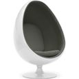 Fauteuil OEUF & EGG Blanc & Gris-0