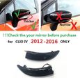 pour CLIO IV - Clignotant dynamique et répéteur de Signal, pour Renault Clio 4 IV MK4 BH RS Grandtour KH 2012-0