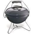 Barbecue à charbon portable Smokey Joe Premium - WEBER - Ø37 cm - Acier chromé - Bleu-0