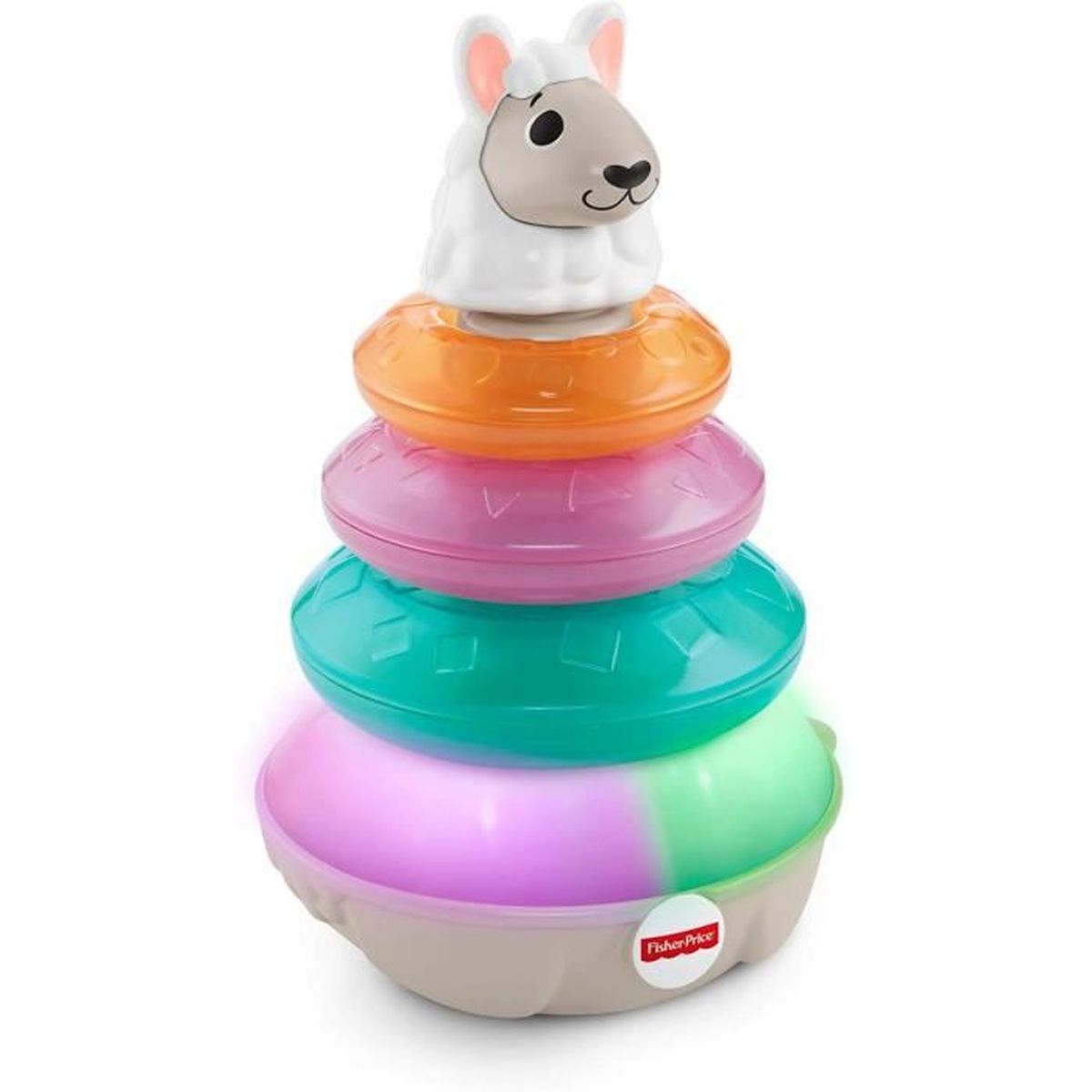 Linkimals Lucas Le Lama Pyramide Interactive Jouet Bebe A Empiler Sons Et Lumieres Version Francaise 9 Mois Et Plus Ghy79 Cdiscount Puericulture Eveil Bebe