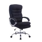 Fauteuil de bureau XXL Vancouver Tissu - CLP - Noir - Réglable en hauteur - A roulettes - Confortable et solide