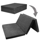 FORTISLINE Chauffeuse couchage d'appoint - GRIS - 2 places - Matelas pliant - Déhoussable - Confort ferme