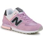 Sneakers - NEW BALANCE - 574 - Femme - Cuir - Violet