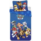 BRANDMAC Parure de lit bébé Pat Patrouille bleu Coton - Housse de couette 100x135 cm + taie d'oreiller 40x60 cm