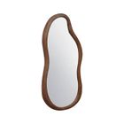 SWEEEK Miroir organique AUSTIN en bois d'hévéa. couleur noyer. 90 cm