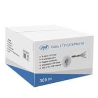 FTP câble Cat6 PNI F06 305 m pour Internet 1 Gigabit/système de surveillance