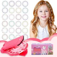 GUBOOM Hair Bedazzler Kit, Machine à Strass pour Cheveux Diamond Styler ​Kit ​avec 80 Gemmes Décoratives, Glam Styling Tool pour Filles et Enfants