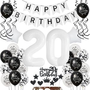 20 Ans Anniversaire Décoration Fille, Pastel Ballon Anniversaire Fille,  Ballons Chiffre 20 Coloré, Happy Birthday Guirlande [u5402] - Cdiscount  Maison