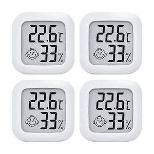 THERMO - HYGROMÈTRE Thermomètre Hygrometre Intérieur, 4Pcs Mini Termom