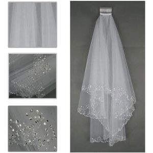 GRANDES BRODERIES & PEIGNE** BLANC **VOILE DE MARIÉE SIMPLE 