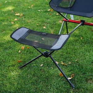 Goods & Gadgets Chaise de Camping Chaise avec Repose-Pieds en Bleu/Vert mQ-Power