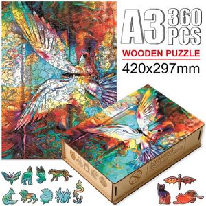 PUZZLE NIAO-W12-A3 - Puzzle Animal En Bois Pour Adultes E