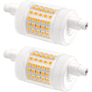AMPOULE - LED Ampoule LED R7S 78mm Dimmable 15W Blanc Froid 6000K, 1500LM, AC 230V, Equivalent Crayon Halogène R7S 120W 100W,  lot de 2